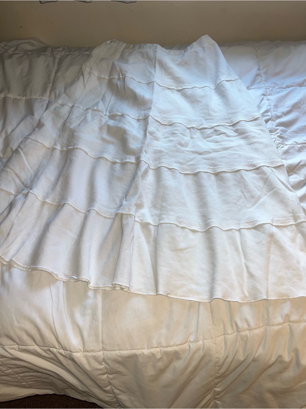 White Ruffled Skirt